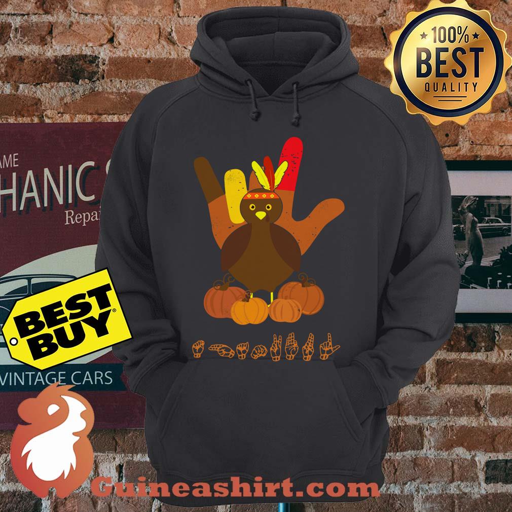 Thanksgiving Turkey Pumpkin Hands hoodie