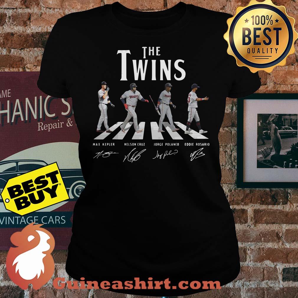 The Twins Line Crossing signature ladies tee