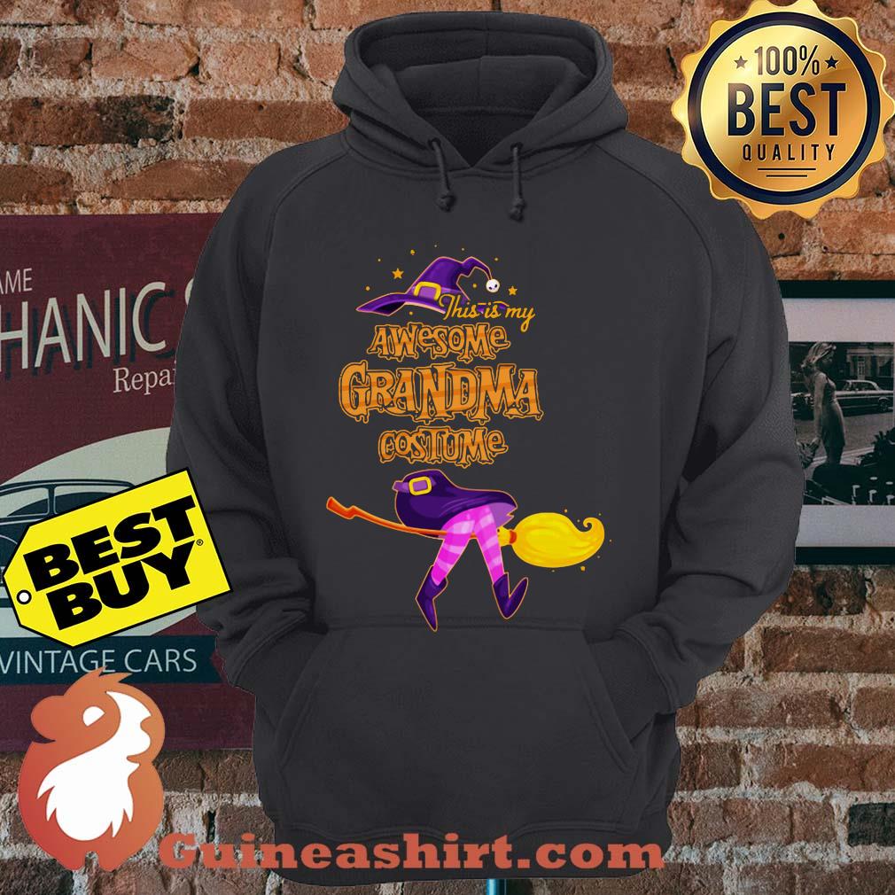 This Is My Awesome Grandma Costume Witch Flying On A Broomstick hoodie