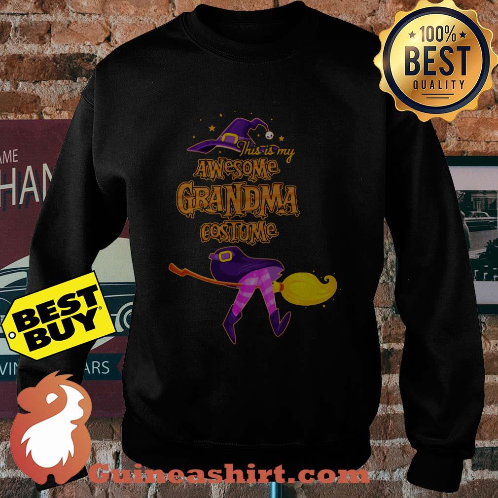 This Is My Awesome Grandma Costume Witch Flying On A Broomstick sweatshirt
