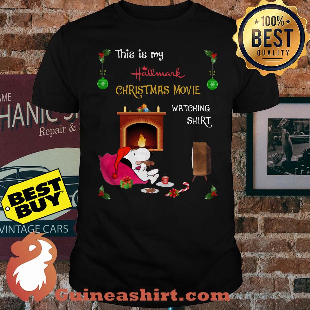 This is my Hallmark Christmas movie watching Snoopy shirt