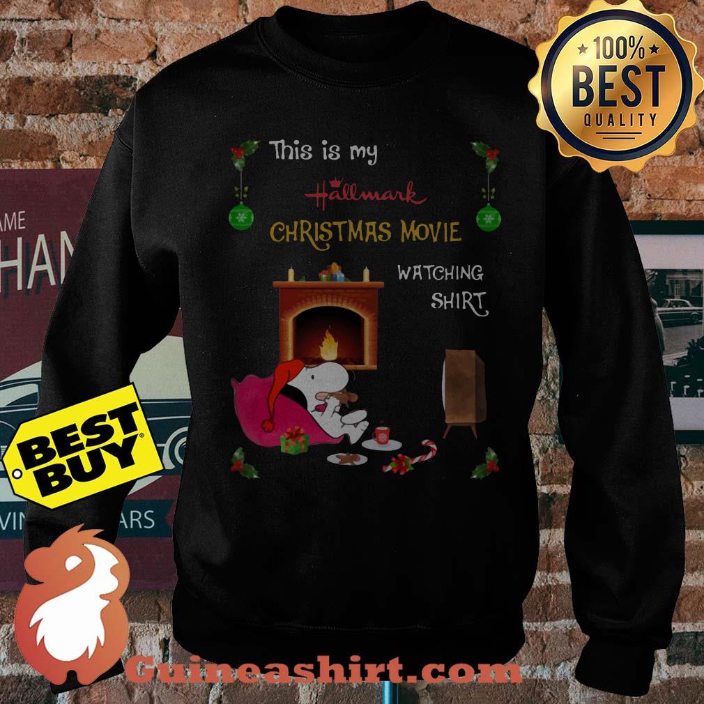 This is my Hallmark Christmas movie watching Snoopy sweatshirt
