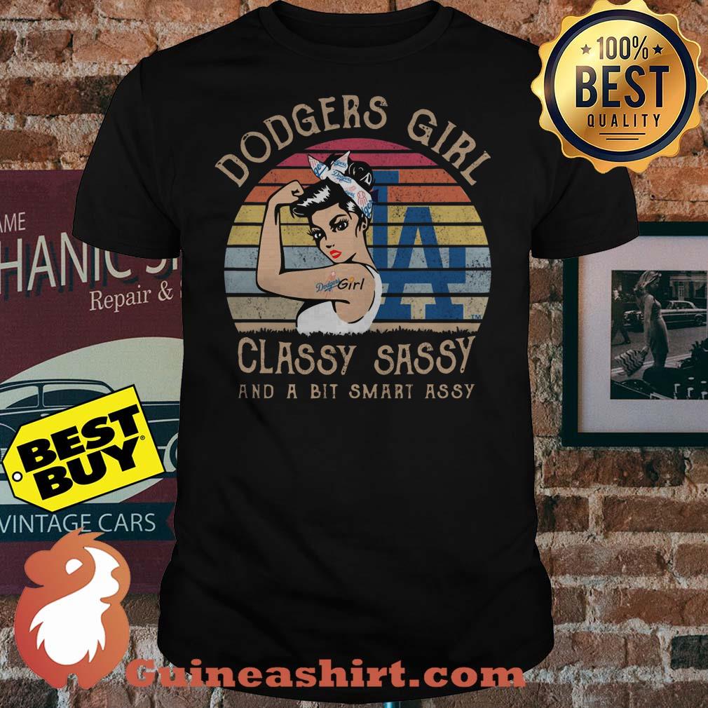 Vintage Los Angeles Dodgers Girl Classy Sassy And A Bit Smart Assy LA Shirt