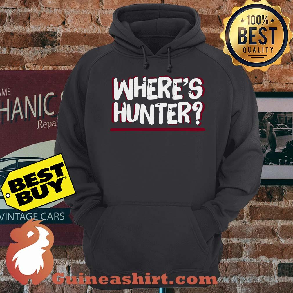 Where's hunter? Underlined in red hoodie