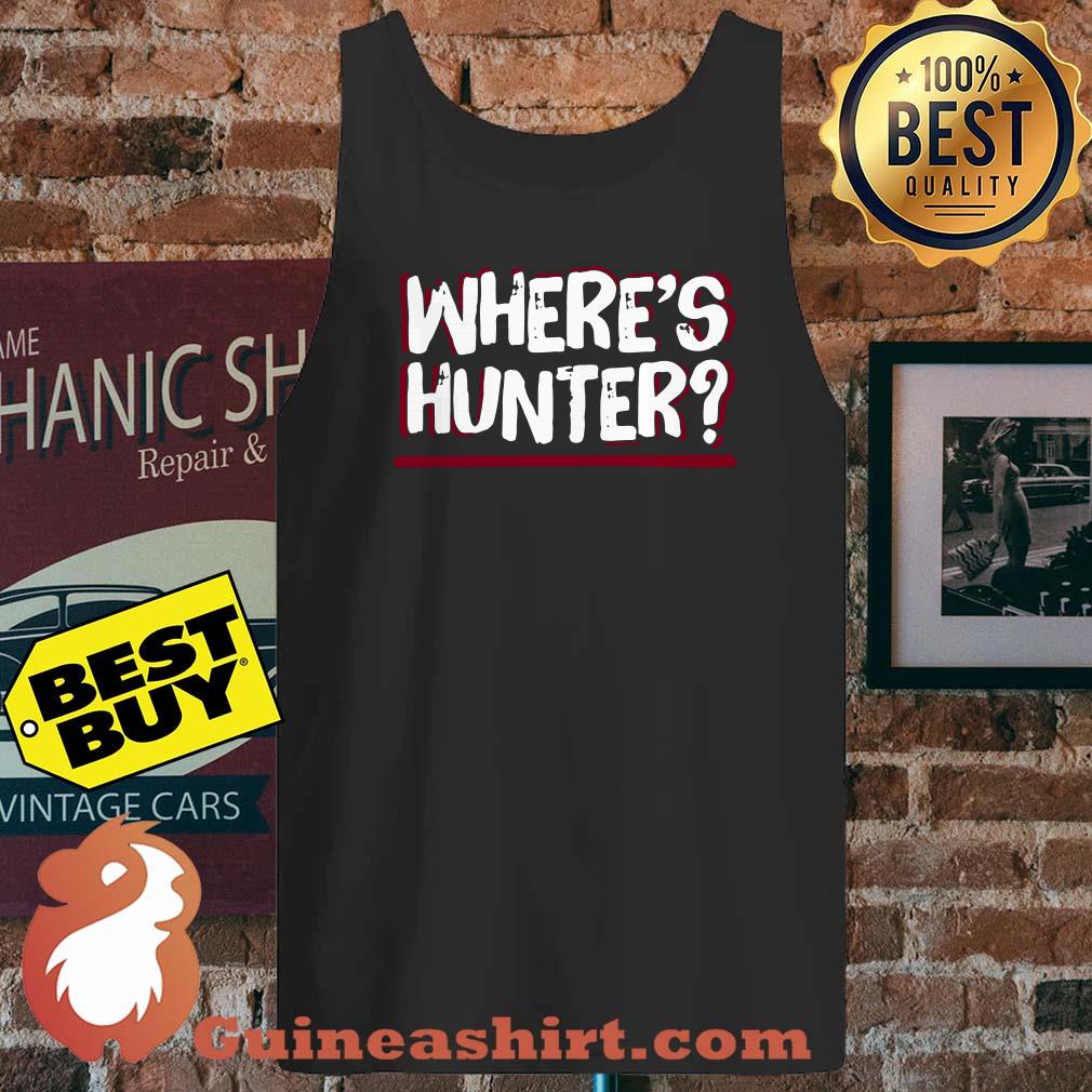 Where's hunter? Underlined in red tank top