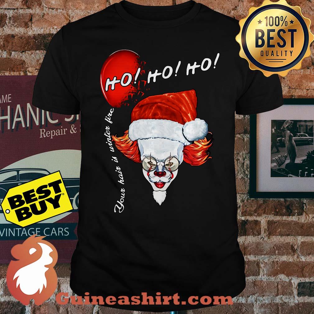 Your hair is winter fire ho ho ho Joker Christmas shirt