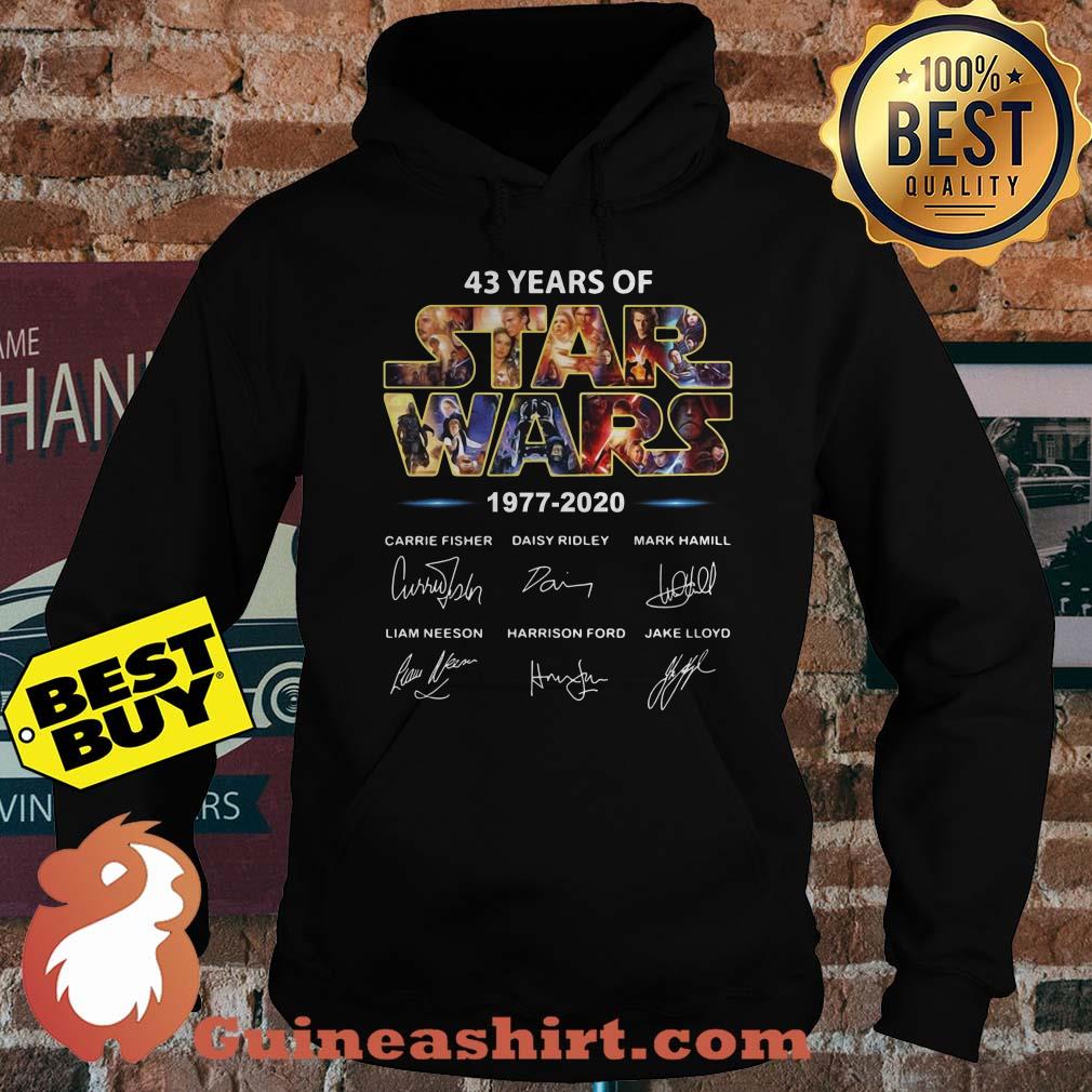 43 Years Of Star Wars 1977 2020 Signature hoodie