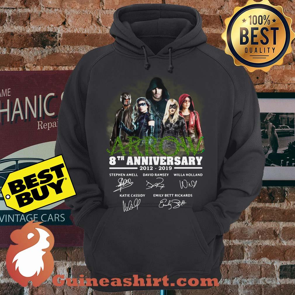 Arrow 8th Anniversary 2012 2019 Signatures hoodie