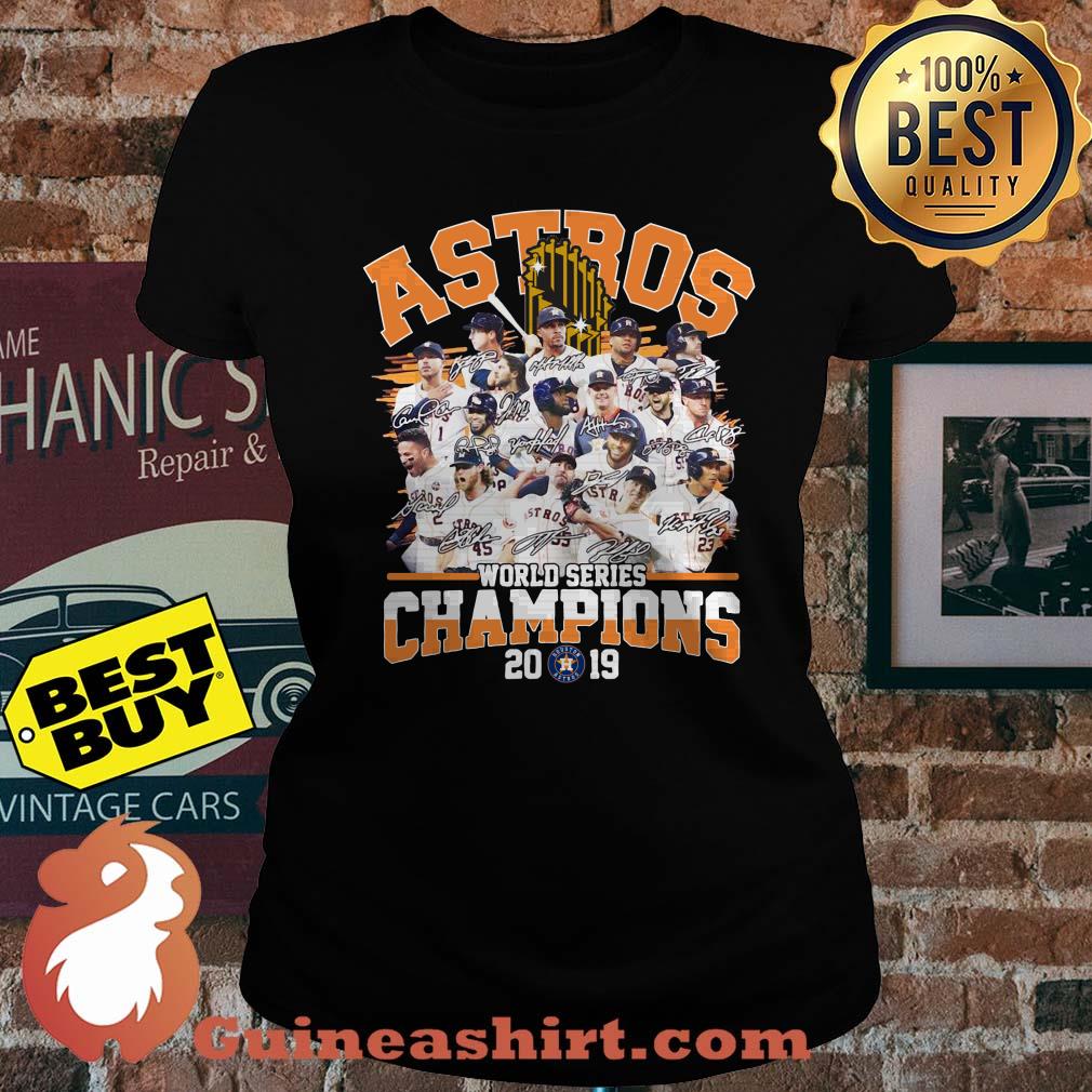Astros World Series Champions 2019 Logo Signature ladies tee