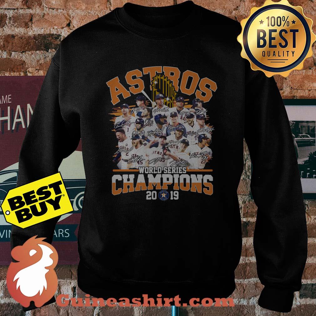 Astros World Series Champions 2019 Logo Signature sweatshirt