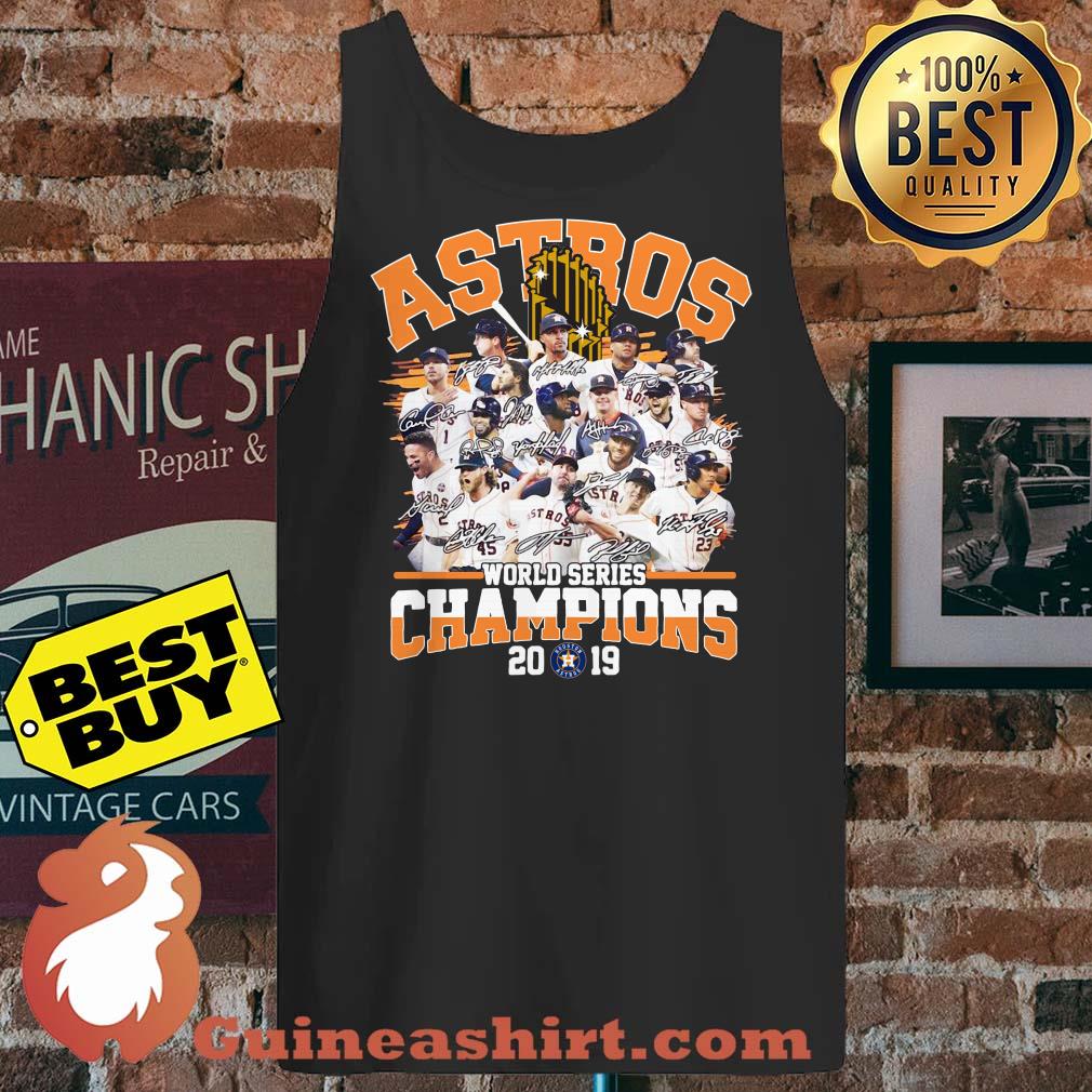 Astros World Series Champions 2019 Logo Signature tank top