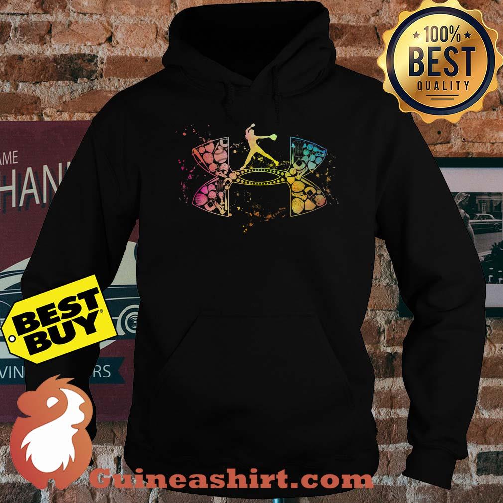 Baseball Under Armour Logo Color hoodie