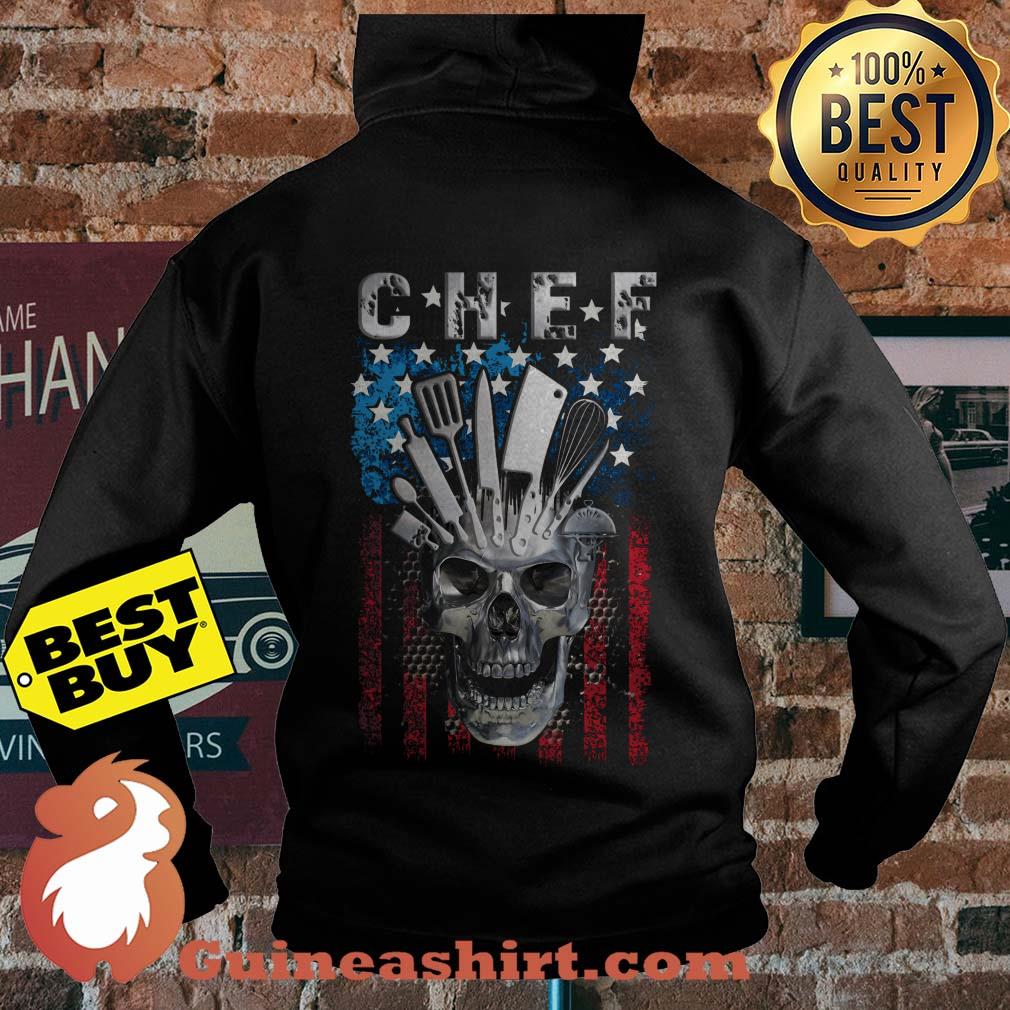 Chef Skull American Flag Veteran hoodie