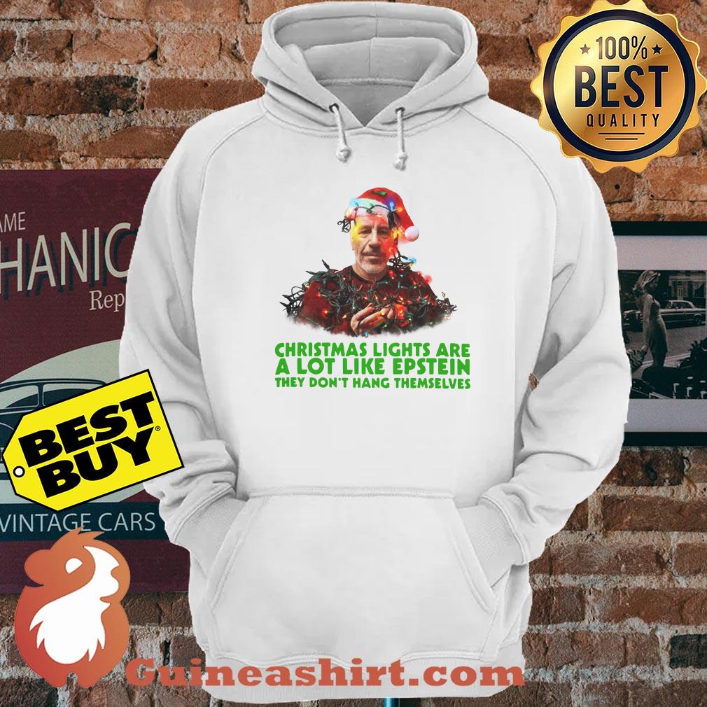 Christmas Lights Are A Lot Like Epstein They Don’t Hang Themselves hoodie