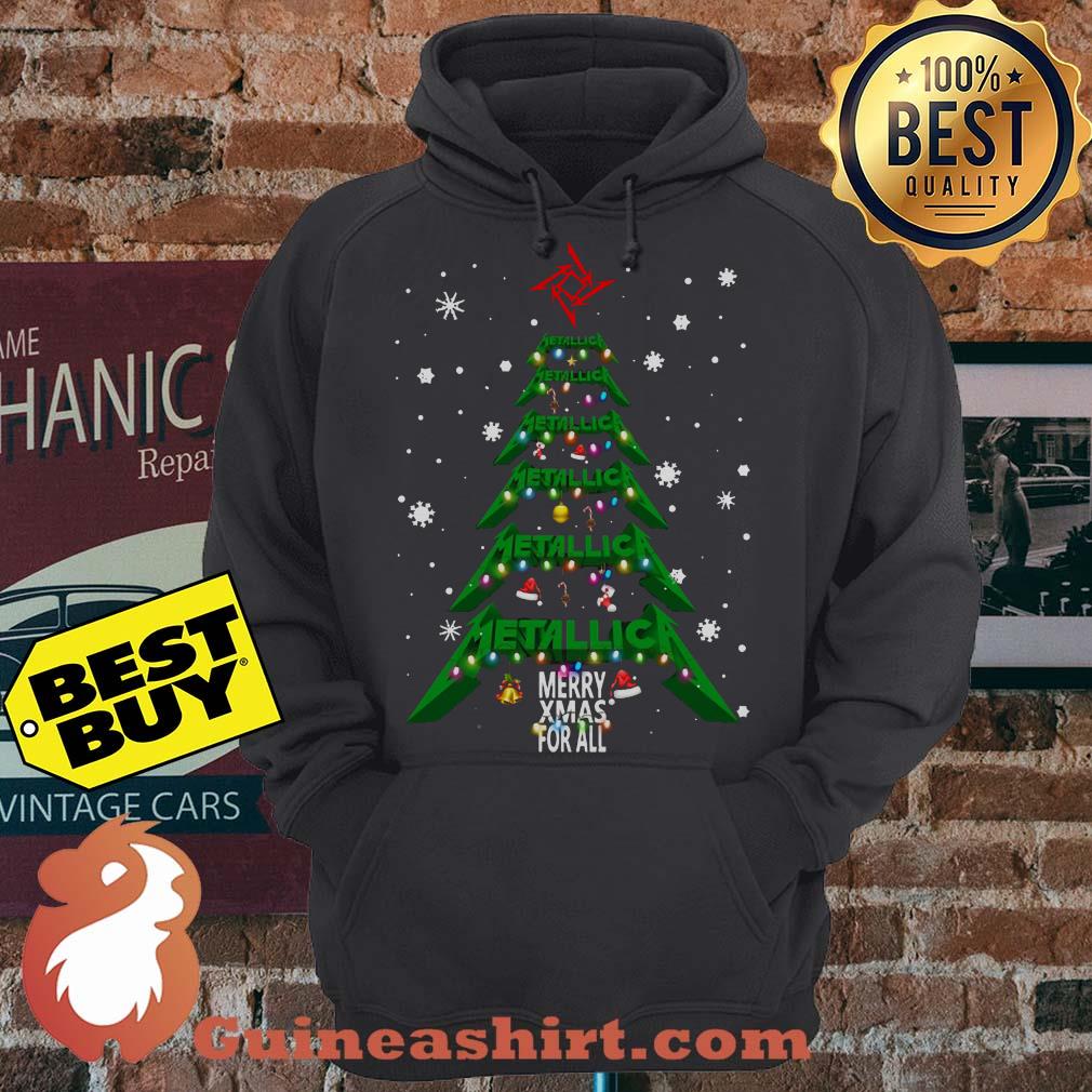 Christmas Tree Metallic Merry Xmas For All hoodie