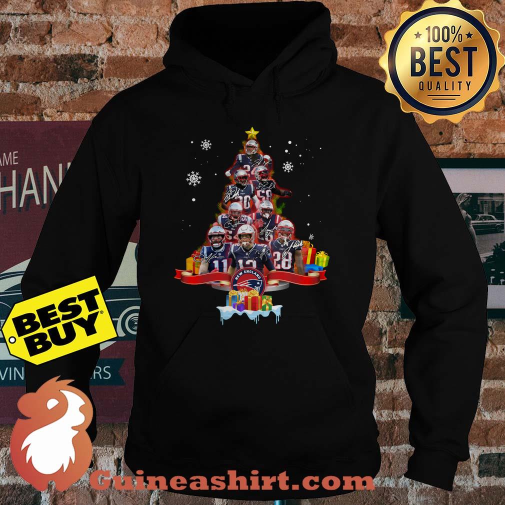 Christmas Tree New England Patriots Logo Signature hoodie