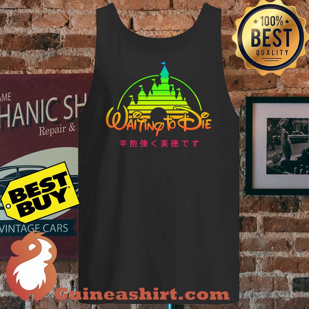 Disney Waiting To Die Vaporwave tank top