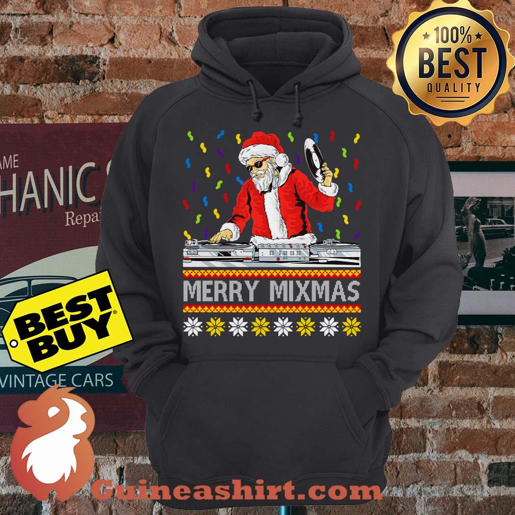 DJ Santa Claus Merry Mixmas Christmas hoodie