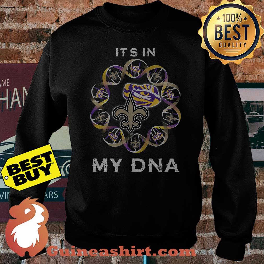 It's In My DNA Orleans Saints LSU Tiger Logo sweatshirt