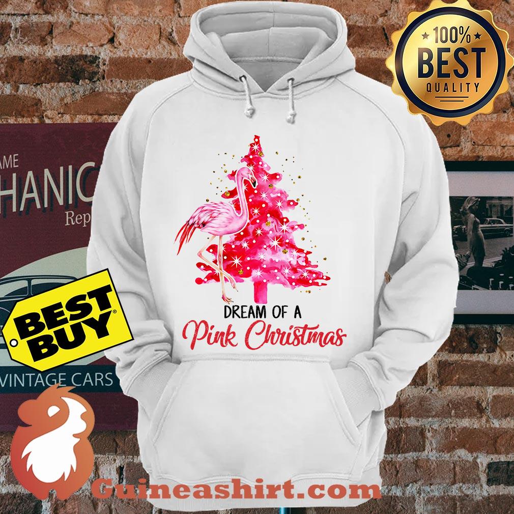 Flamingo Dream Of A Pink Christmas hoodie