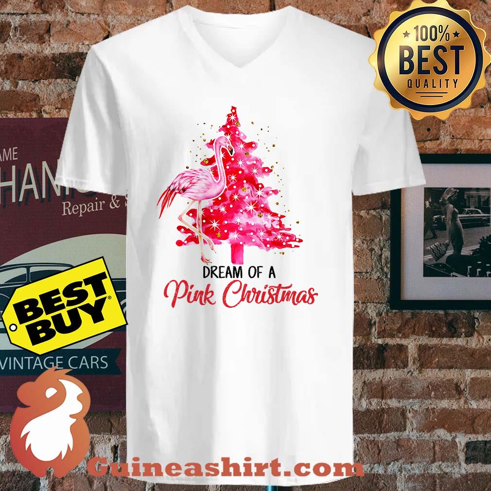 Flamingo Dream Of A Pink Christmas shirt