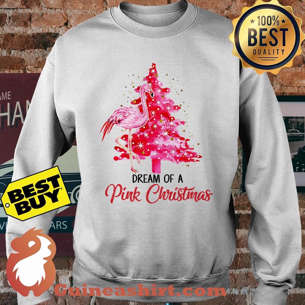 Flamingo Dream Of A Pink Christmas sweatshirt
