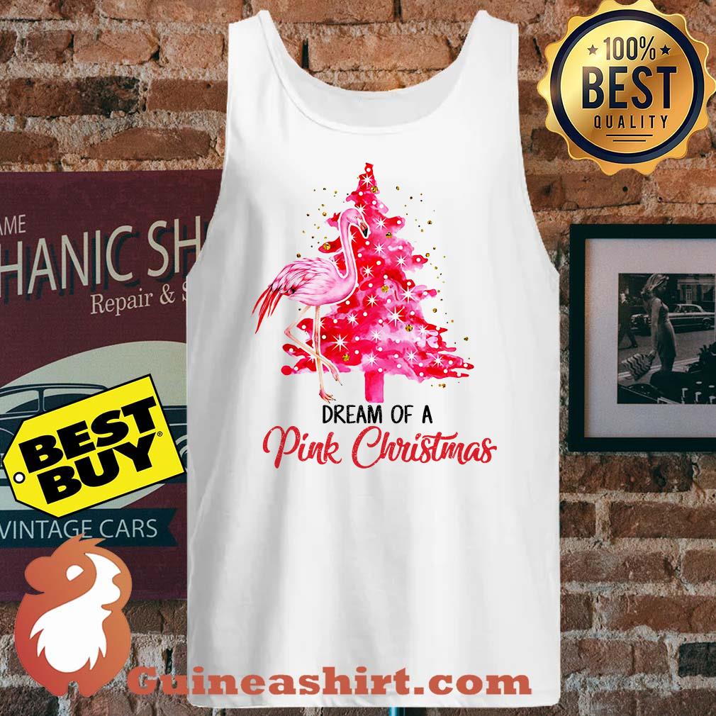 Flamingo Dream Of A Pink Christmas tank top