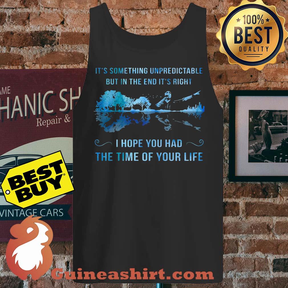 Green Day Guitar It’s Something Unpredictable But In The End It’s Right tank top