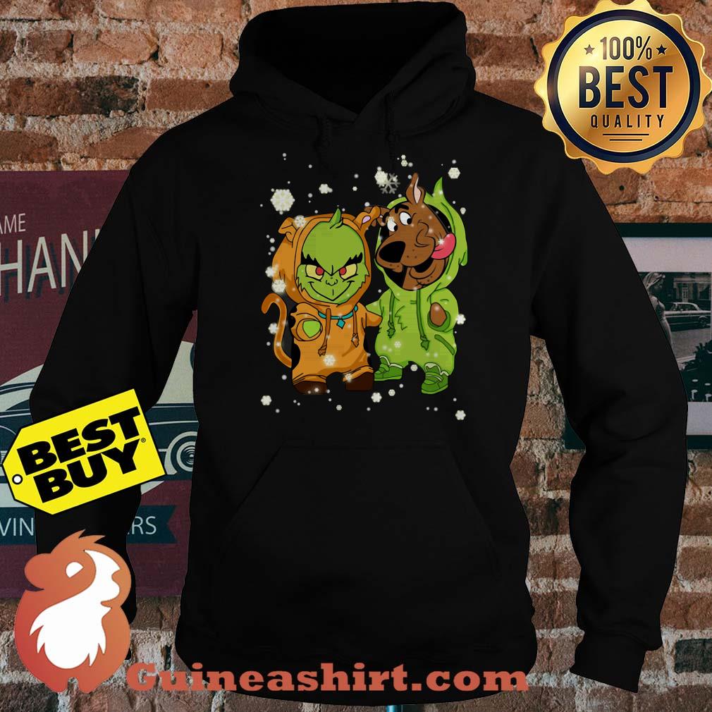 Grinch and scooby doo switch outfit snow hoodie