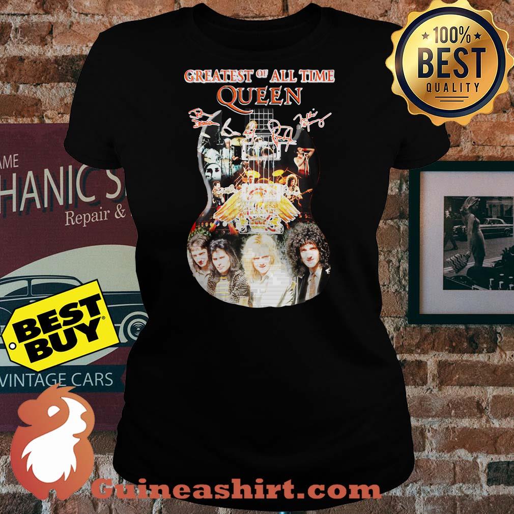 Guitar Greatest Of All Time Queen Signatures ladies tee