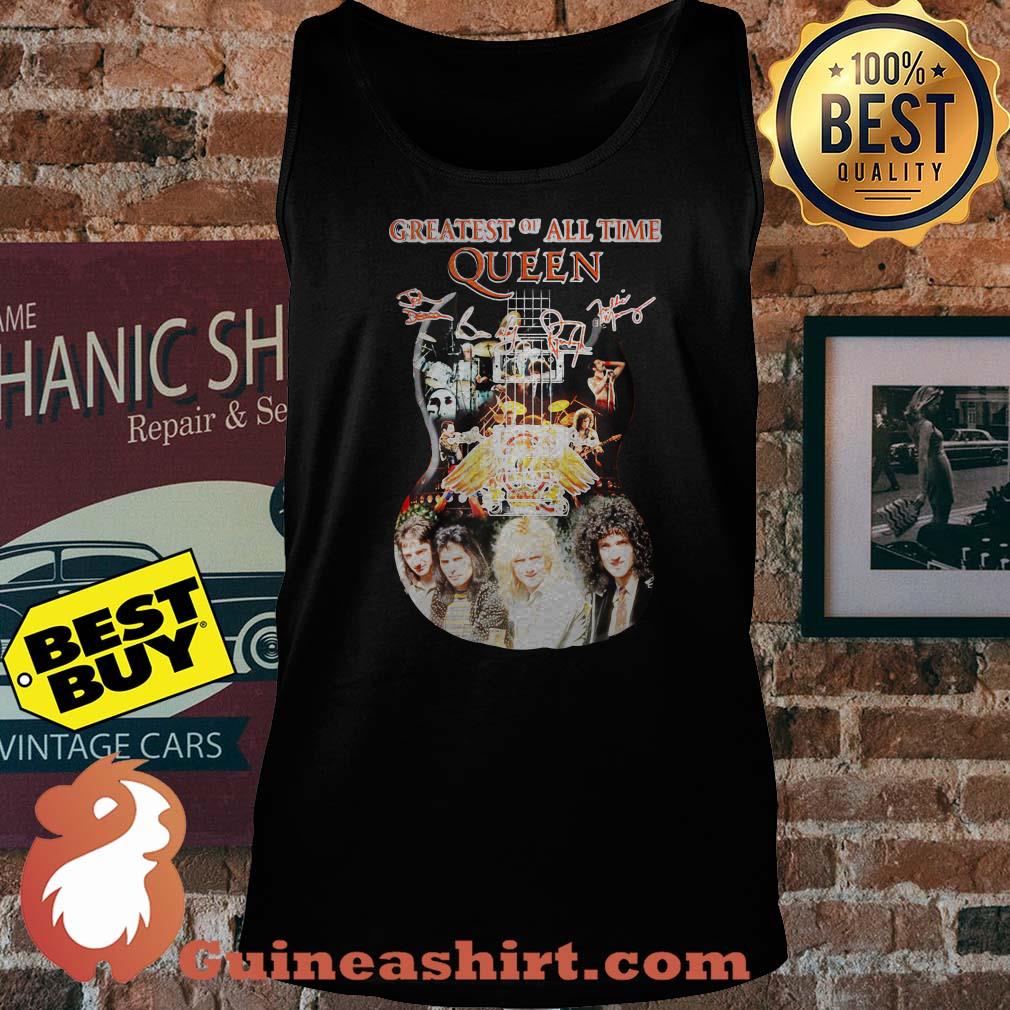 Guitar Greatest Of All Time Queen Signatures tank top