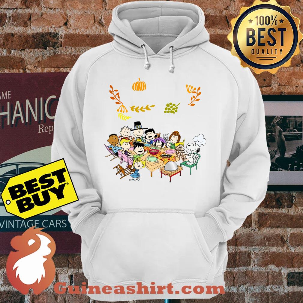 Happy Thanksgiving Peanuts Snoopy with friends hoodie