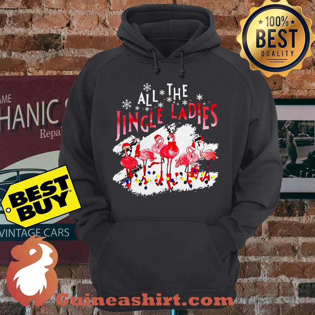 All The Jingle Ladies Flamingo Christmas hoodie