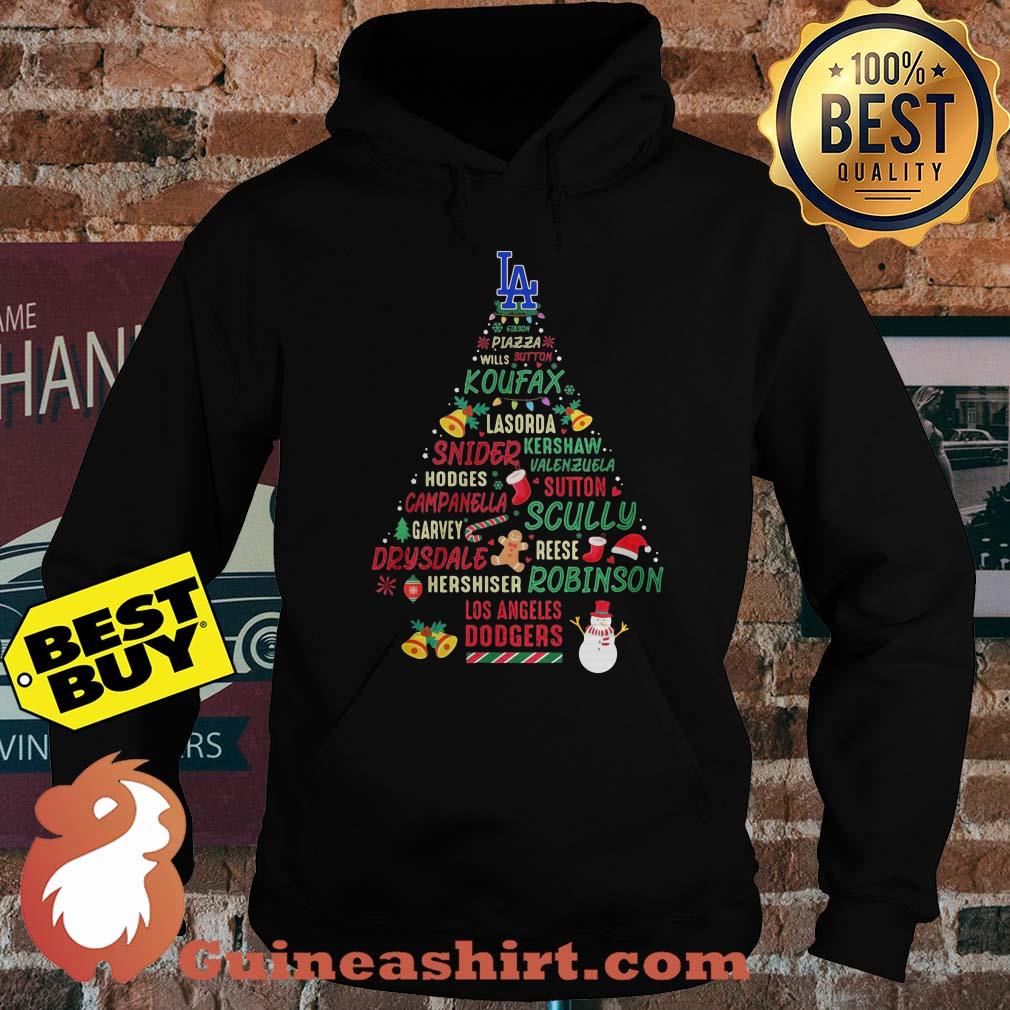 LA Koufax Snider Scully Robinson Dodgers Christmas Tree hoodie
