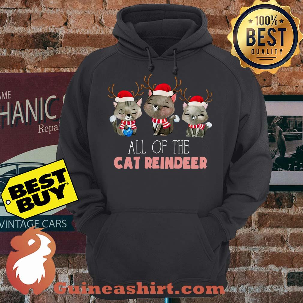 Merry Christmas All Of The Cat Reindeer hoodie