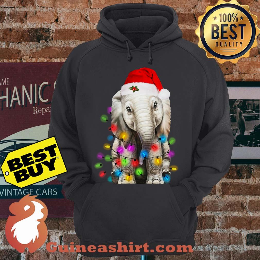 Merry Christmas Elephant String Light hoodie