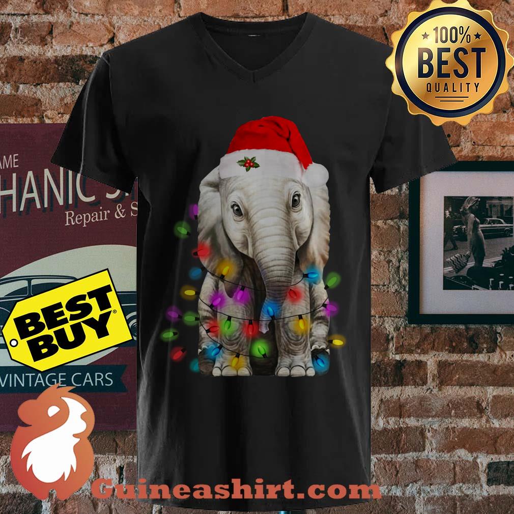 Merry Christmas Elephant String Light shirt