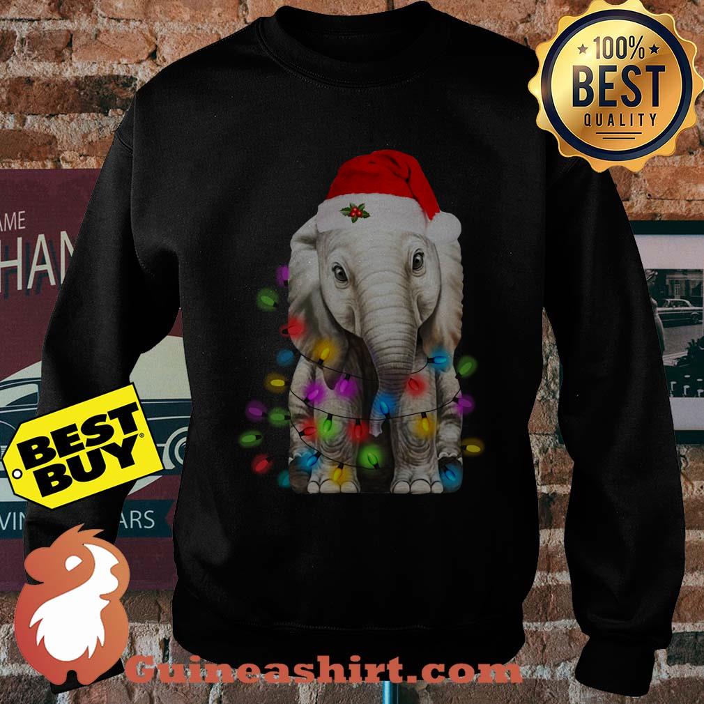 Merry Christmas Elephant String Light sweatshirt