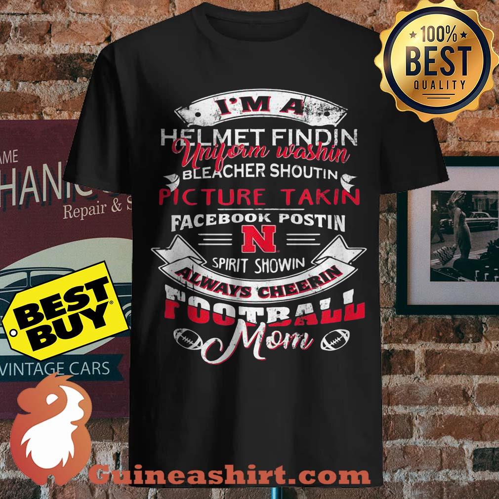 Nebraska Cornhuskers I'm A Helmet Findin Football Mom Fan shirt