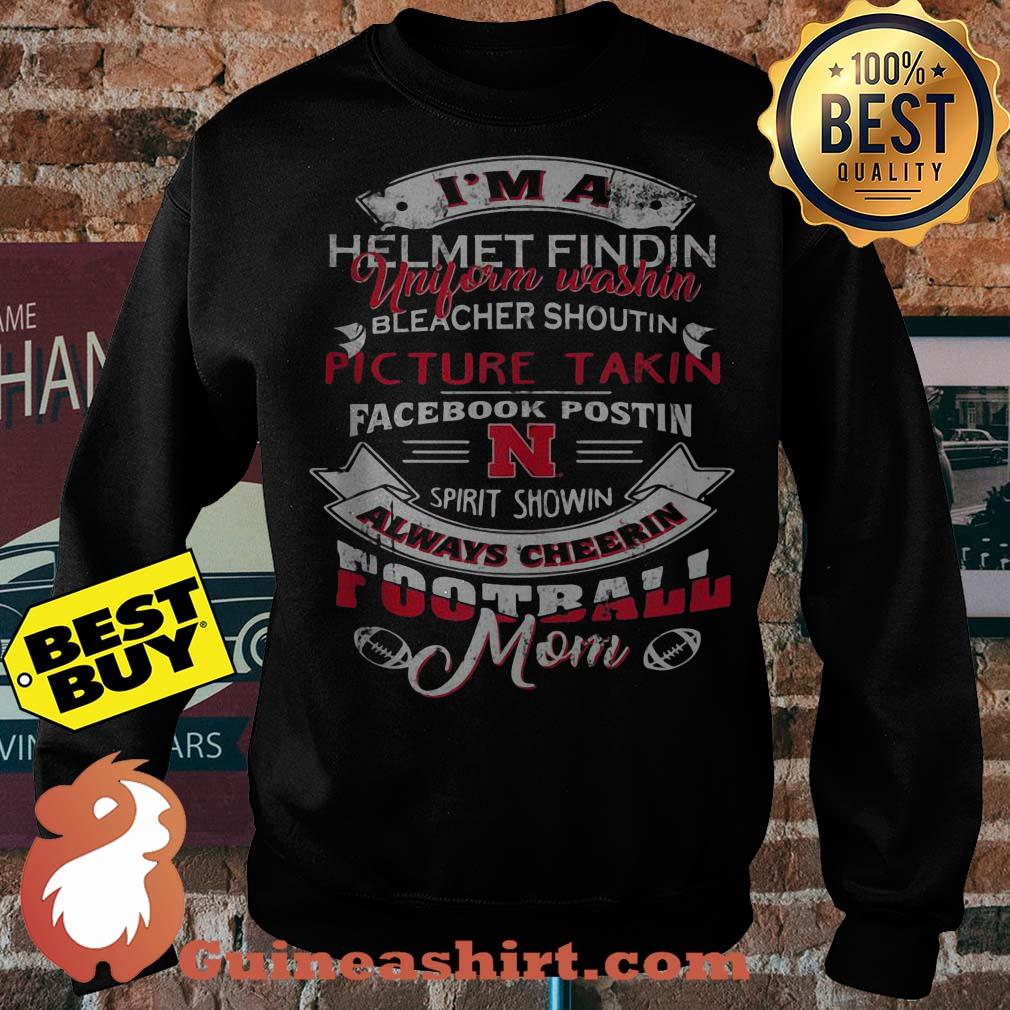 Nebraska Cornhuskers I'm A Helmet Findin Football Mom Fan sweatshirt