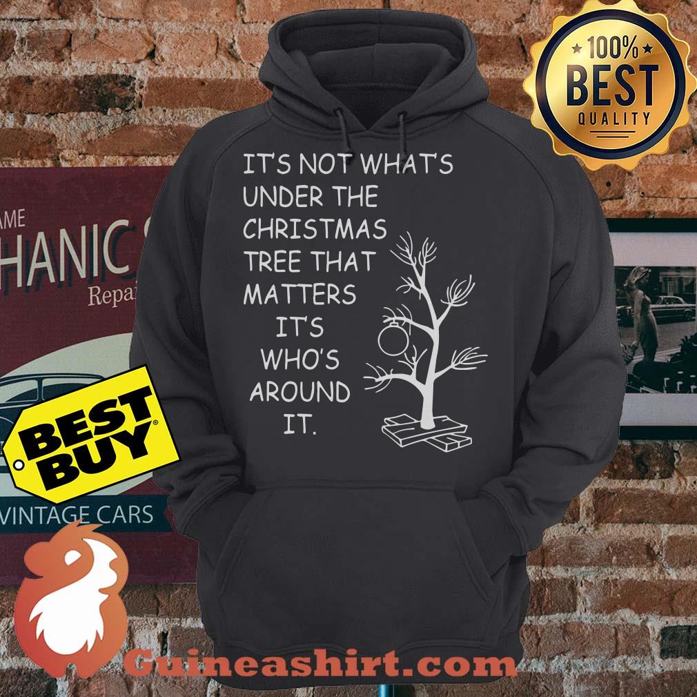 It's not what Christmas tree that matters it's who's around it hoodie