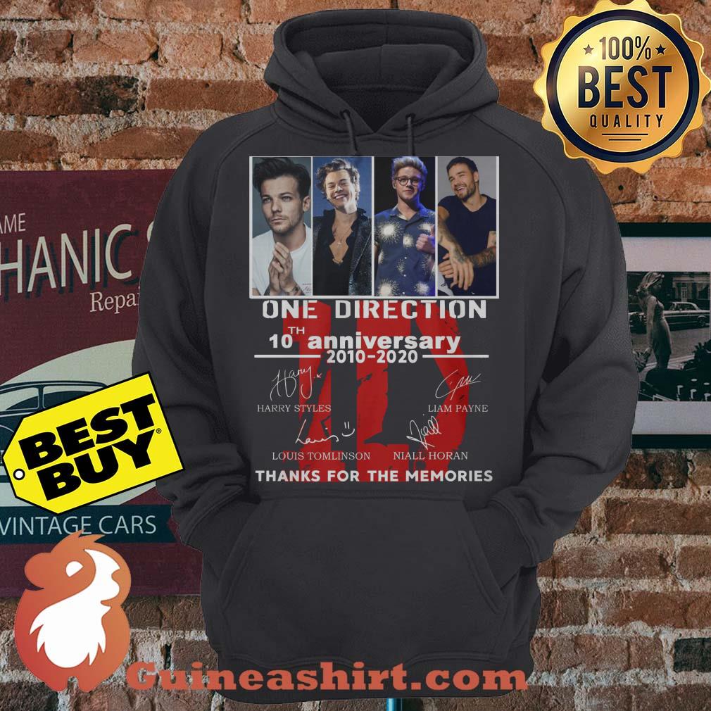 One Direction 10th Anniversary 2010 2020 Thank For The Memories Signature hoodie