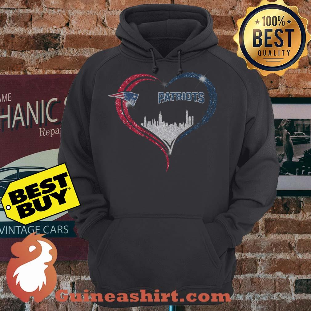 Patriots New England Football Heart City Logo hoodie