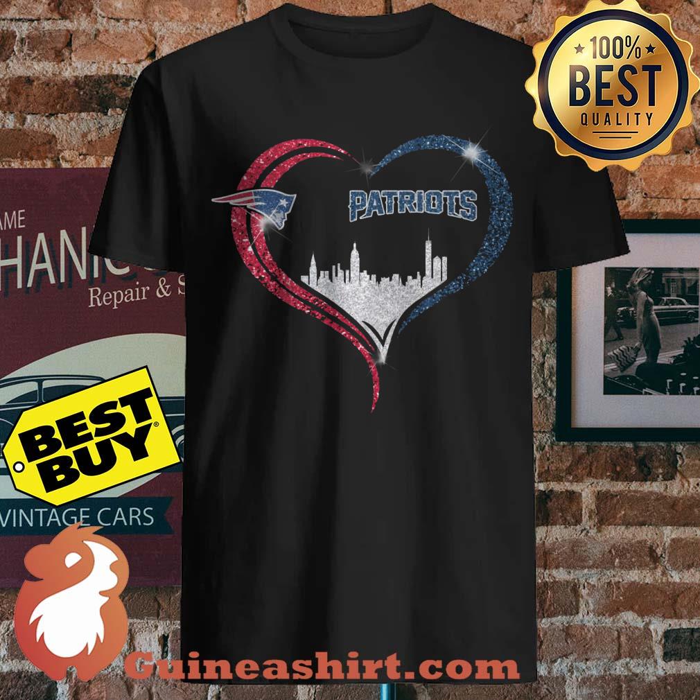 Patriots New England Football Heart City Logo Shirt