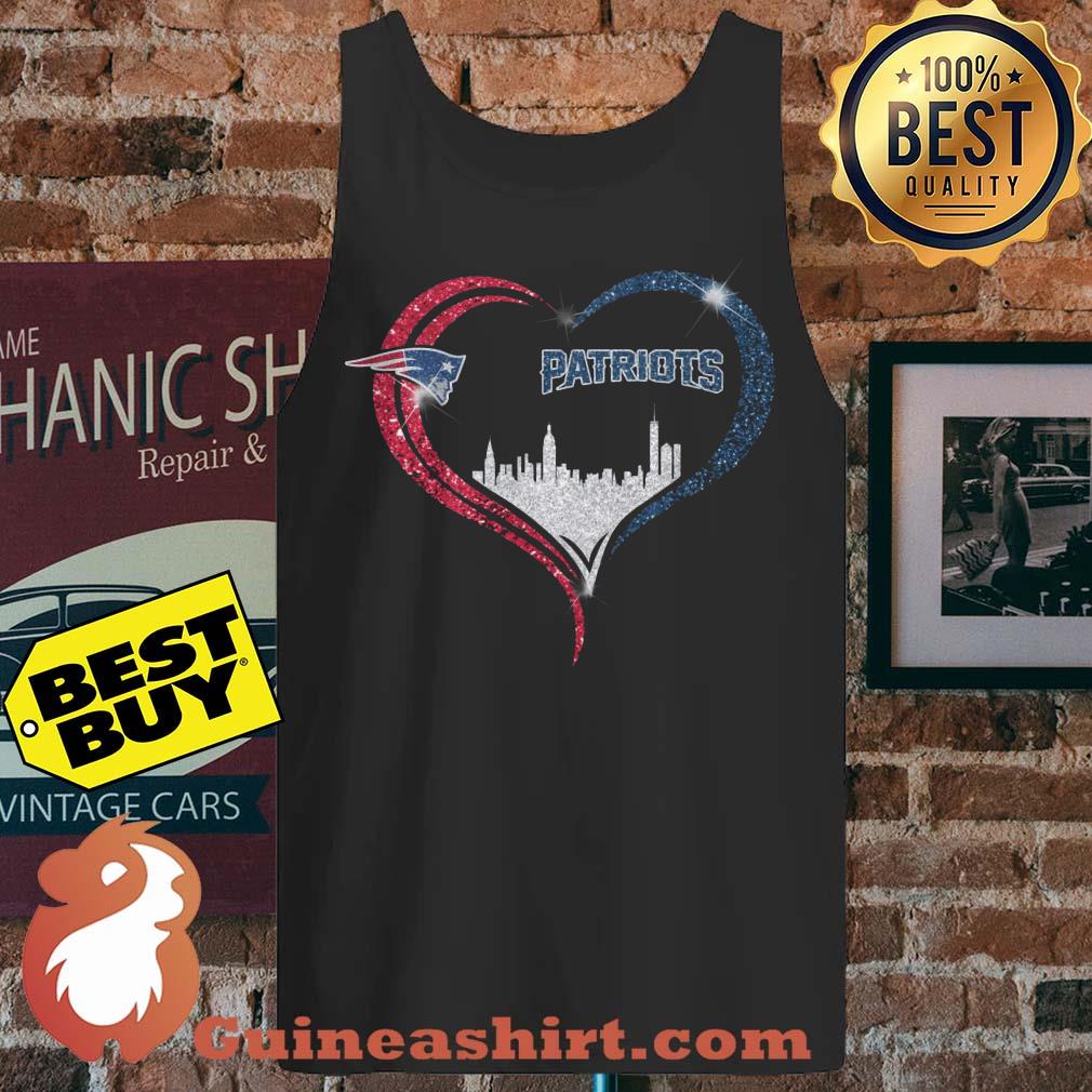 Patriots New England Football Heart City Logo tank top