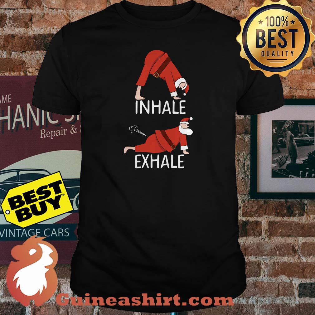 Santa Claus INHALE EXHALE Christmas shirt