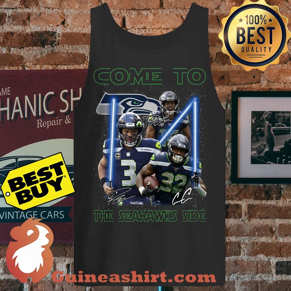 Seattle Seahawks Come To The Seahawks Side Star Wars Signature tank top