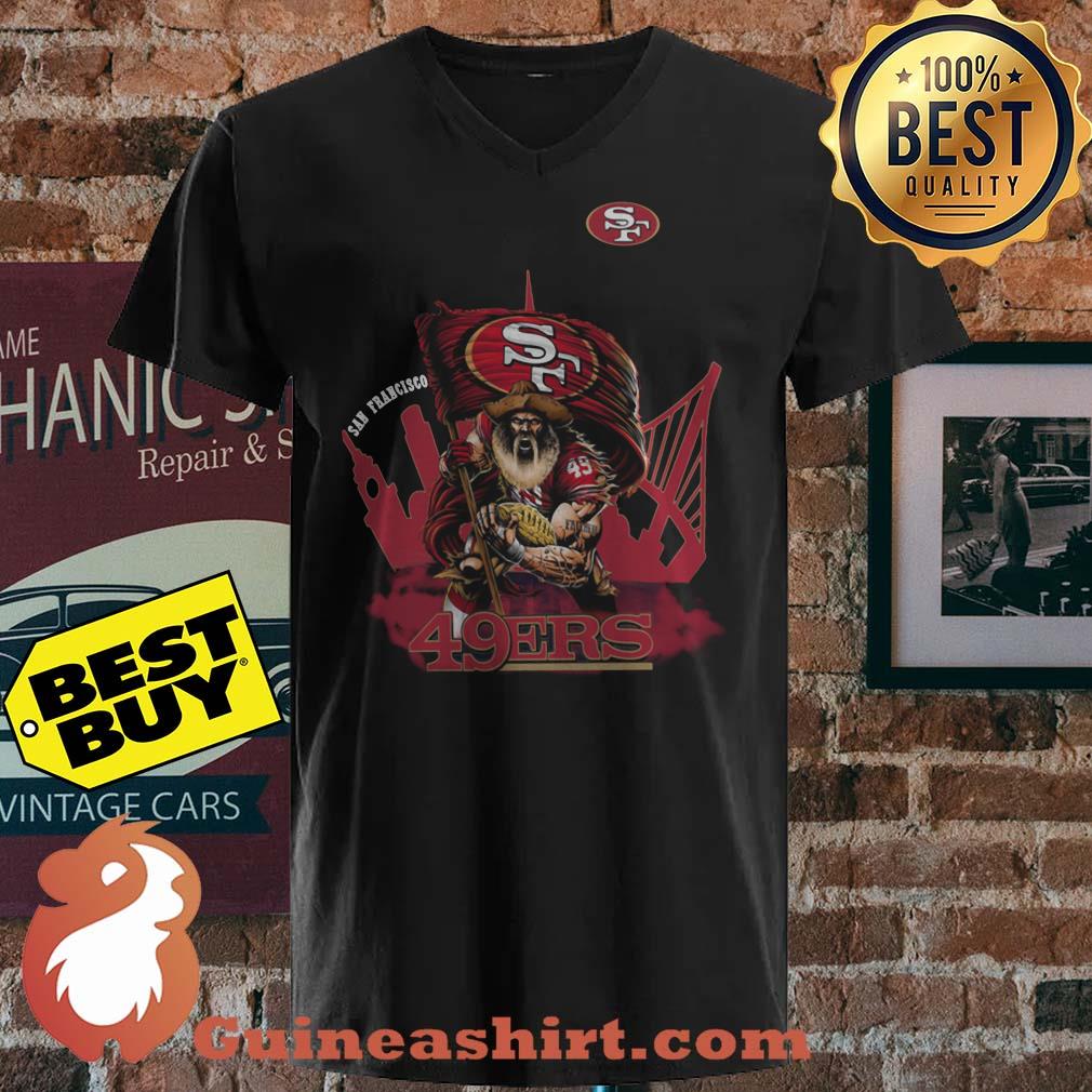 SF Niners San Francisco Niners 49ers Mascot Vector Logo shirt