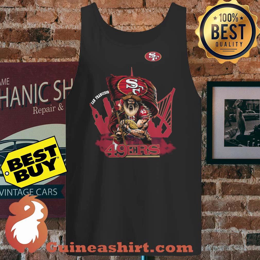 SF Niners San Francisco Niners 49ers Mascot Vector Logo tank top