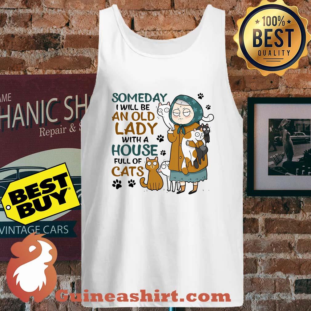 Someday I will be an old lady with a house full of cats tank top